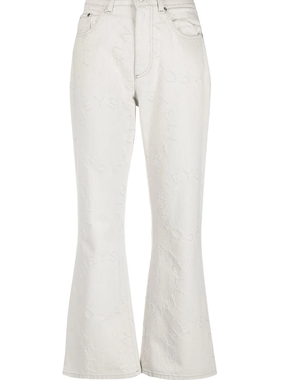 Cheap trousers McCartney Stella flared logo high-waisted Women 0821